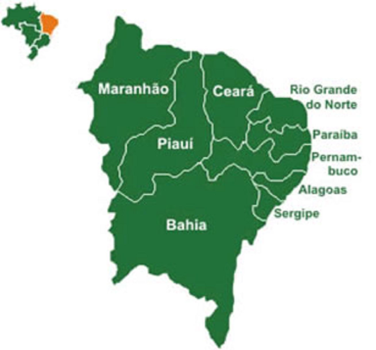 Mudanças para estados do Nordeste brasileiro